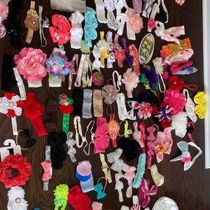 Lot of baby girl headbands
